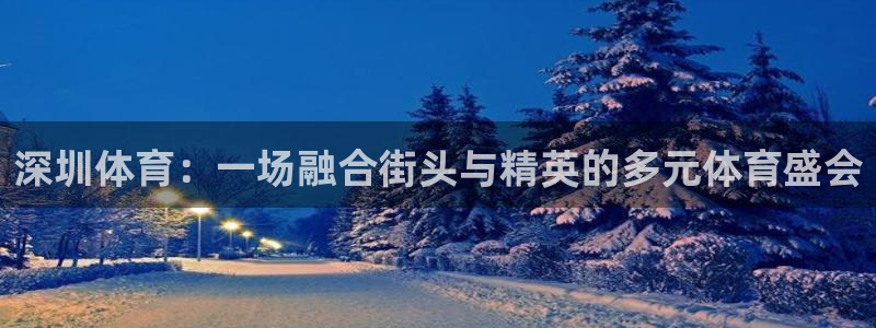 oety欧亿体育官网下载平台：深圳体育：一场融合街头与精英的